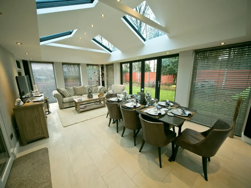 P Shaped Conservatory Solid Roof Conversion
