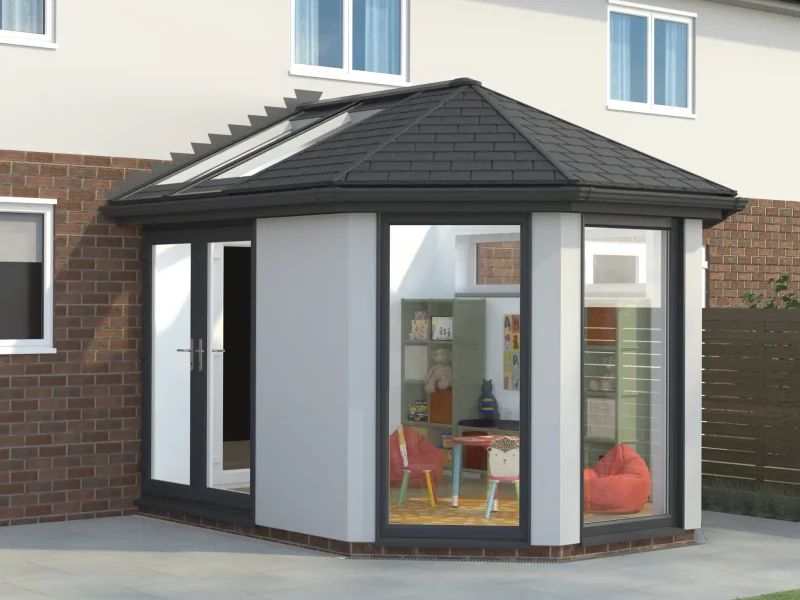 Replacing a Glass Conservatory Roof with a Solid Tiled Roof